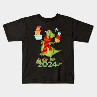 Dragon With Gifts Kids T-Shirt